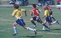 We can run and play sports like soccer thanks to our body's muscles and the skeletal system.