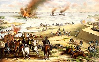 The Battle of Hampton Roads was the most noted and arguably most important naval battle of the American Civil War from the standpoint of the development of navies.