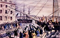 The Boston Tea Party was an iconic event of American history.