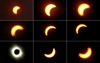 Multiple photographs of the total solar eclipse on March 29th, 2006 from Alanya, Turkey.