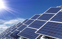 Sunlight can be converted directly into electricity using photovoltaic solar cells.